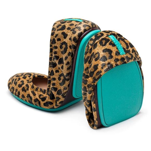 Tieks by Gavrieli Leopard Print Leather Ballet Flats Women’s Size 7 - Picture 3 of 12